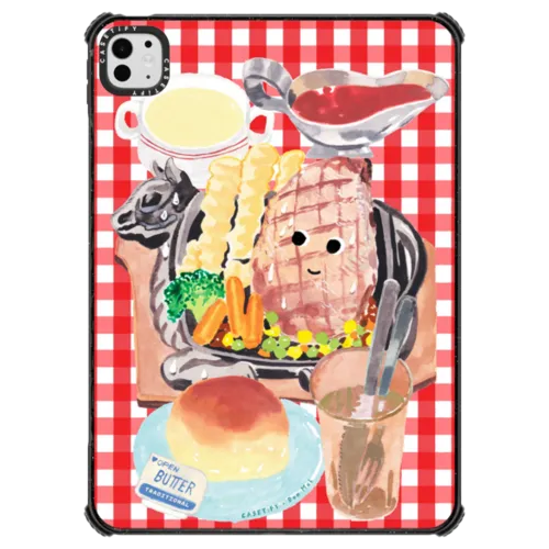 Sizzling Steak Set | iPad Pro 11-inch (M4/M5) / iPad Impact Case / Black | Image 1