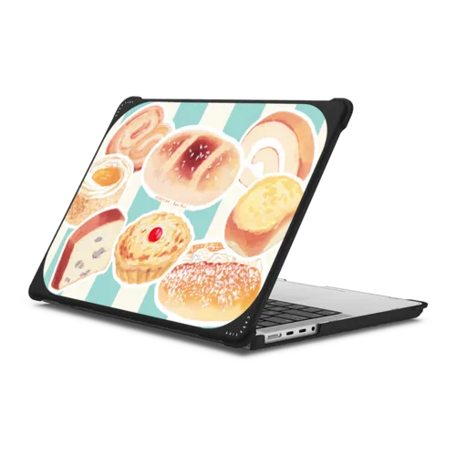 Freshly Baked Bread | MacBook Pro 14-inch (M1 - M5) / MacBook Bounce Case / Black | Image 1