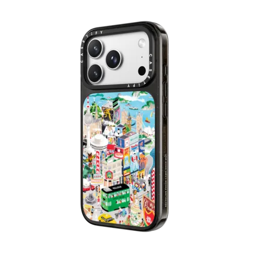 Around the World | iPhone 18 Pro Max / Impact Case MagSafe Compatible - Glossy / Glossy Black | Image 2