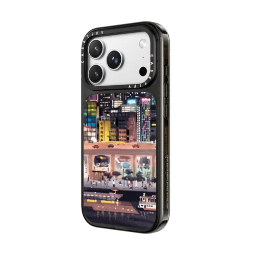 Kwun Tong Promenade at Night | iPhone 18 Pro Max / Impact Case MagSafe Compatible - Glossy / Glossy Black | Image 2