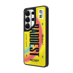 Baddest License Phone Case | Galaxy S26 Ultra / Mirror Magnetic Case / Silver on Black | Image 2