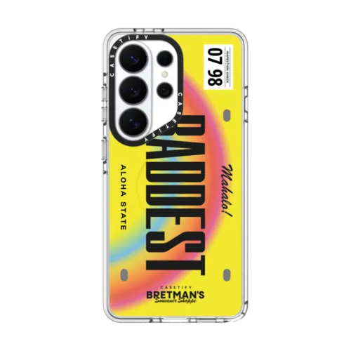 Baddest License Phone Case | Galaxy S26 Ultra / Impact Clear Magnetic Case / Clear | Image 1