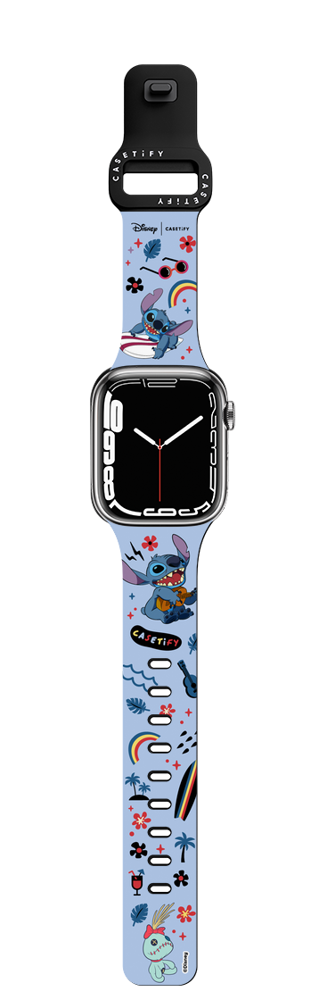 Stitch Sticker Watch Band | Apple Watch Series 7-9 (45mm) / Impact Band / Black | Image 1