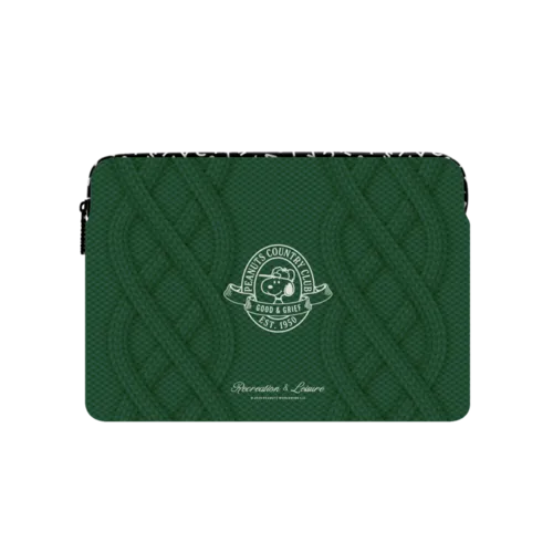 Snoopy Cable Knit Laptop Sleeve | Large (16") / Impact Laptop Sleeve / Multicolor | Image 1