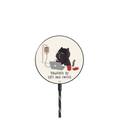 Powered by cats and coffee |   / PowerThru Magnetic Wireless Charger MagSafe Compatible / Black | Image 1