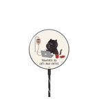 Powered by cats and coffee |   / PowerThru Magnetic Wireless Charger MagSafe Compatible / Black | Image 1