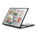 Melbourne Stickers | MacBook Pro 14-inch (M1 - M5) / MacBook Impact Case / Black | Image 1
