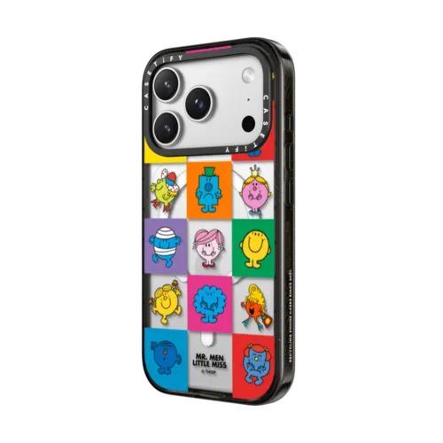 Mr. Men Little Miss Puzzle Case | iPhone 17 Pro Max / Impact Case MagSafe Compatible / Black | Image 2