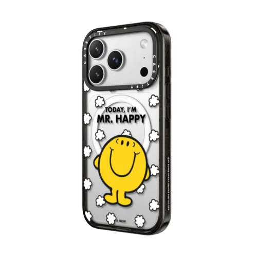 Mr. Happy Case | iPhone 17 Pro Max / Impact Case MagSafe Compatible / Black | Image 2