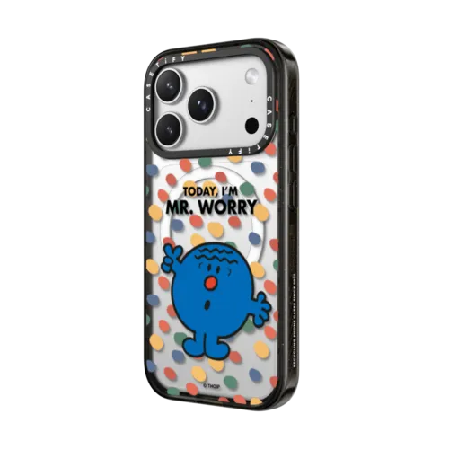 Mr. Worry Case | iPhone 17 Pro Max / Impact Case MagSafe Compatible / Black | Image 2