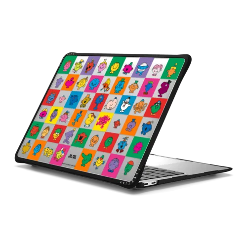 Mr. Men Little Miss Puzzle Laptop Case | MacBook Air 13-inch (M1 / Intel) / MacBook Impact Case / Black | Image 1