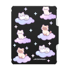 Cloud Kitties Ipad Case | iPad Air 13-inch (M2 - M4) / iPad Impact Folio Case / Black | Image 1