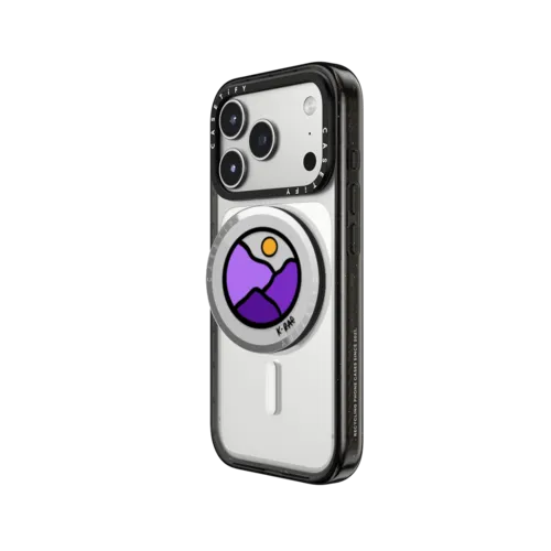 Sunset Peaks | Snappy Grip Stand / Snappy Mirror Grip Stand MagSafe Compatible / Silver | Image 2