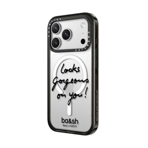 ba&sh Looks Gorgeous on you! Case | iPhone 17 Pro Max / Impact Case MagSafe Compatible / Black | Image 2