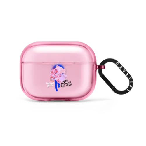Get Out of Ur Own Head | AirPods Pro 2 / Earbuds Impact Case / Pink Fizz | Image 1