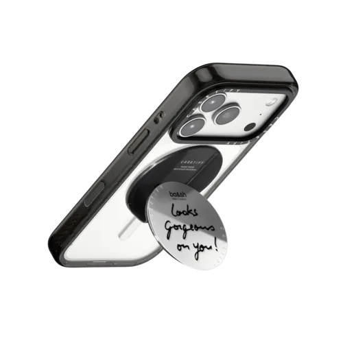 ba&sh Looks Gorgeous on you! Snappy Grip Stand | Snappy Grip Stand / Snappy Mirror Grip Stand MagSafe Compatible / Silver | Image 3