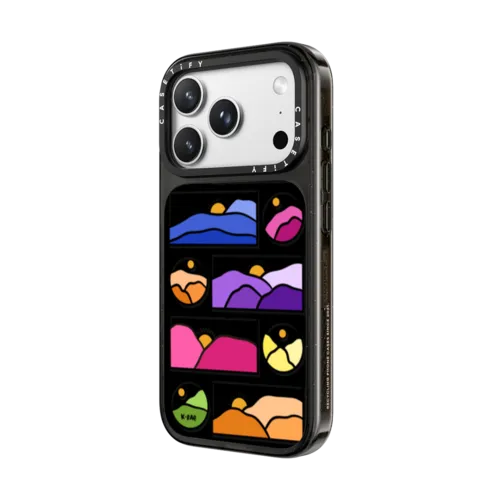Sunset Peaks | iPhone 18 Pro Max / Impact Case MagSafe Compatible - Glossy / Glossy Black | Image 2