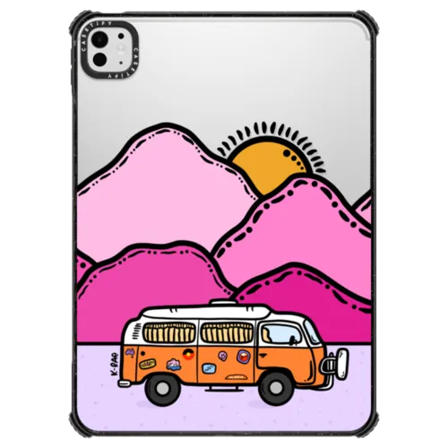 Happy Camper | iPad Pro 11-inch (M4/M5) / iPad Impact Case / Black | Image 1