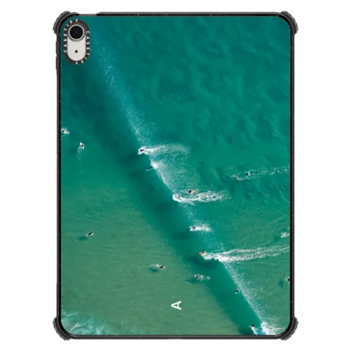 Wave Break | iPad Air 11-inch (M2 - M4) / iPad Impact Case / Black | Image 1