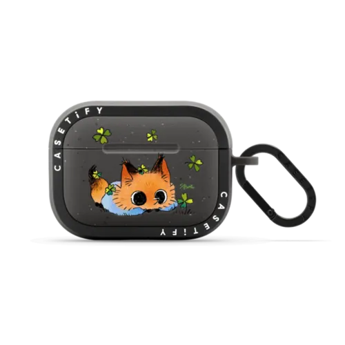 Floral Blessing Earbuds Case | AirPods Pro 2 / Earbuds Bounce Case / Matte Charcoal | Image 1