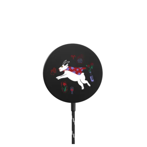 Aries |   / PowerThru Magnetic Wireless Charger MagSafe Compatible / Black | Image 1