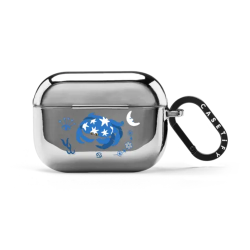 Cancer | AirPods Pro 2 / Earbuds Mirror Case / Silver | Image 1
