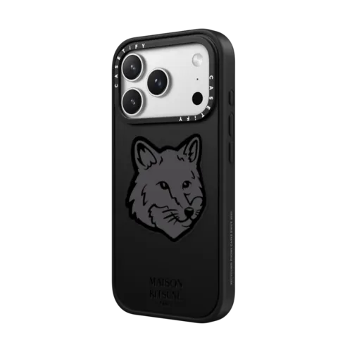 Maison Kitsune Classic Fox Logo Case - Black | iPhone 17 Pro Max / Impact Case MagSafe Compatible / Matte Black | Image 2