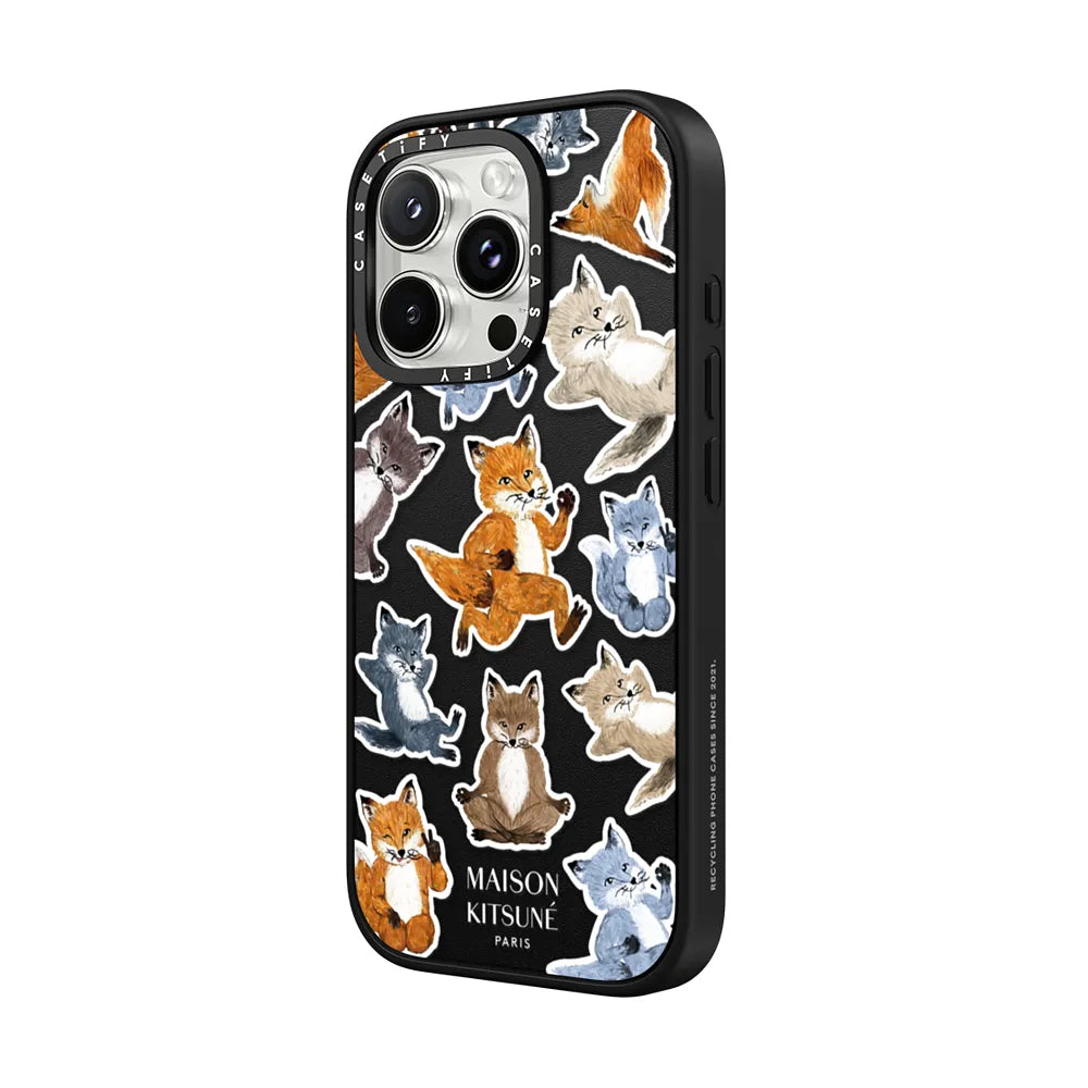 Maison Kitsune Fox Medley Case - Clear Edition