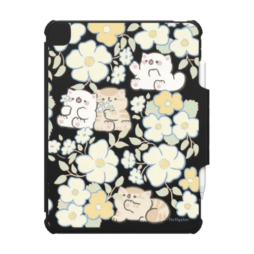 Flower day | iPad Air 11-inch (M2 - M4) / iPad Impact Folio Case / Black | Image 1