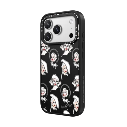 Nicky Doll Stickers | iPhone 17 Pro Max / Impact Case MagSafe Compatible / Matte Black | Image 2