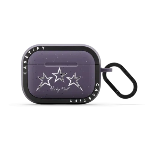 Nicky Stars | AirPods Pro 2 / Earbuds Bounce Case / Matte Deep Purple | Image 1