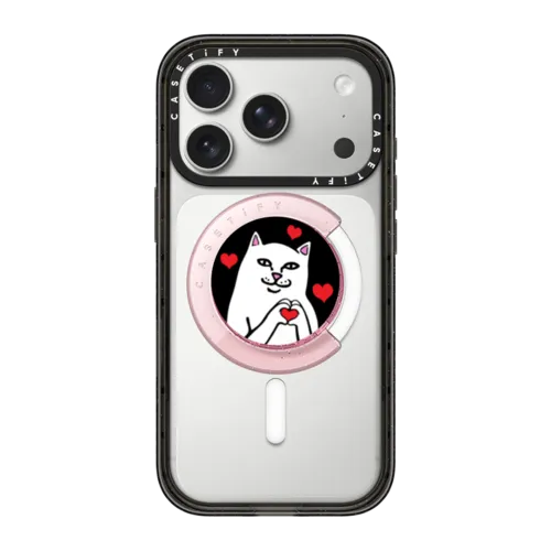 Nermal Loves Snappy Grip Holder | Snappy Grip Holder / Snappy Grip Holder MagSafe Compatible / Pink | Image 1