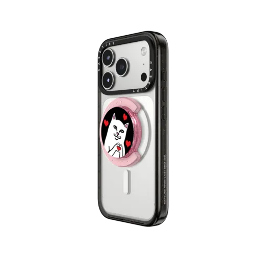 Nermal Loves Snappy Grip Holder | Snappy Grip Holder / Snappy Grip Holder MagSafe Compatible / Pink | Image 2