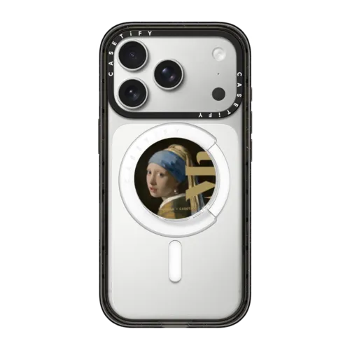 Girl with a Pearl Earring Snappy Grip Holder | Snappy Grip Holder / Snappy Grip Holder MagSafe Compatible / Clear | Image 1
