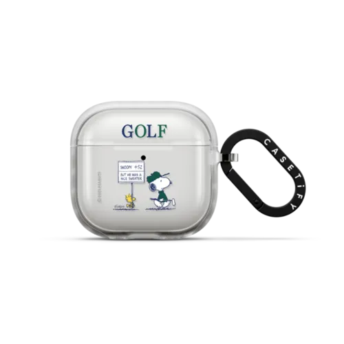 Snoopy Golf Earbuds Case | AirPods 4 & 5 / Earbuds Impact Case / Frost | Image 1