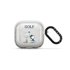 Snoopy Golf Earbuds Case | AirPods 4 & 5 / Earbuds Impact Case / Frost | Image 1