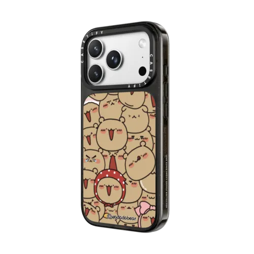 Wadadabear Wiggle Time Phone Case | iPhone 18 Pro Max / Impact Case MagSafe Compatible - Glossy / Glossy Black | Image 2