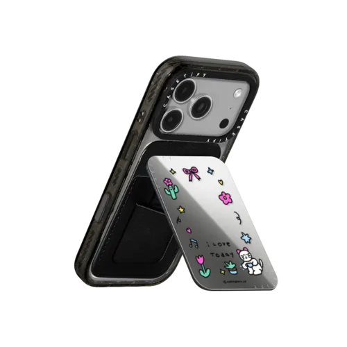 I Love Today | Snappy Cardholder Stand / Snappy Mirror Cardholder Stand MagSafe Compatible / Silver | Image 3