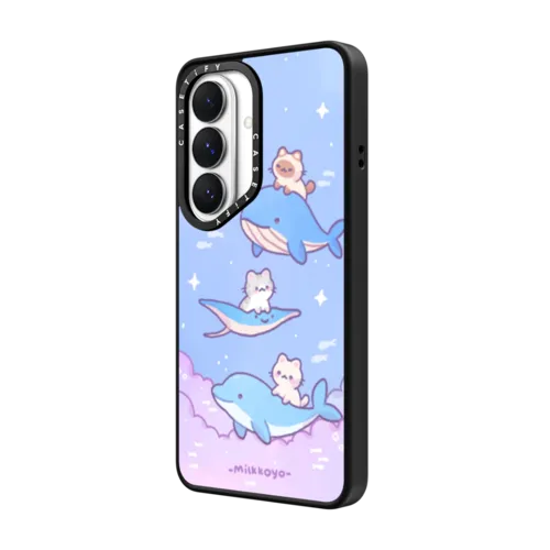 Cloudy Seas Phone Case | Galaxy S26 / Impact Magnetic Case / Matte Black | Image 2