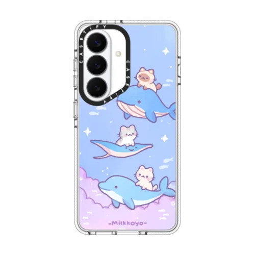 Cloudy Seas Phone Case | Galaxy S26 / Impact Clear Magnetic Case / Clear | Image 1