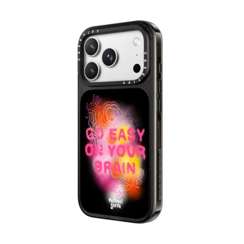 Go Easy on Your Brain | iPhone 18 Pro Max / Impact Case MagSafe Compatible - Glossy / Glossy Black | Image 2