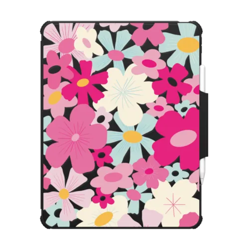 Bloom & Glow Tablet Case | iPad Pro 13-inch (M4/M5) / iPad Impact Folio Case / Black | Image 1