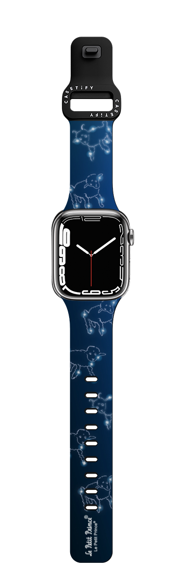 Le Petit Prince Sheep Watch Band | Apple Watch Series 7-9 (45mm) / Impact Band / Black | Image 1
