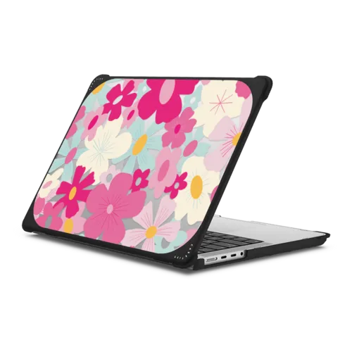 Bloom & Glow Laptop Case | MacBook Pro 14-inch (M1 - M5) / MacBook Bounce Case / Black | Image 1