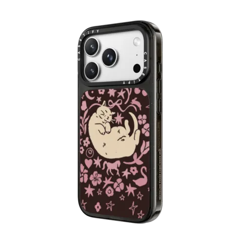 Eepy Cat | iPhone 18 Pro / Impact Case MagSafe Compatible - Glossy / Glossy Black | Image 2