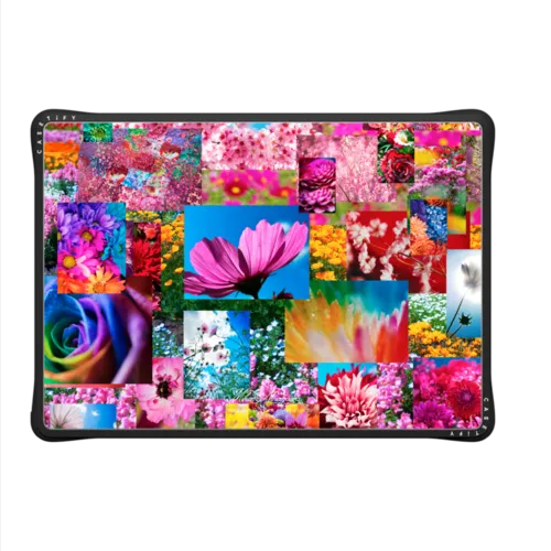 Flower Collage Laptop Case | MacBook Pro 14-inch (M1 - M5) / MacBook Impact Case / Black | Image 2