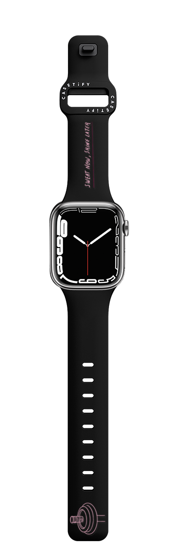 Shine Mode On Watch Band | Apple Watch Series 7-9 (45mm) / Impact Band / Black | Image 1