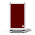 Custom Suitcase | 29" Check-In Trunk Suitcase / Bounce Suitcase / Glossy Cloud White | Image 1