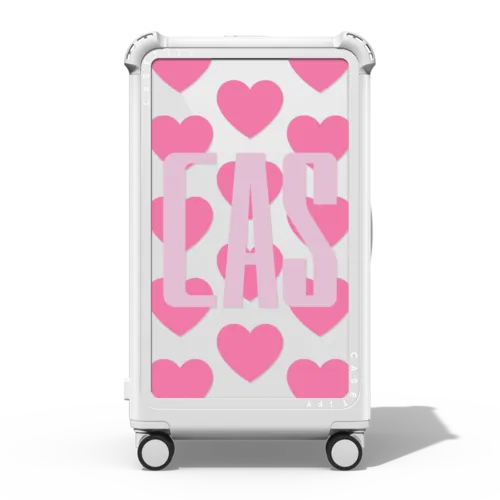 Custom Suitcase | 29" Check-In Trunk Suitcase / Bounce Suitcase / Glossy Cloud White | Image 1