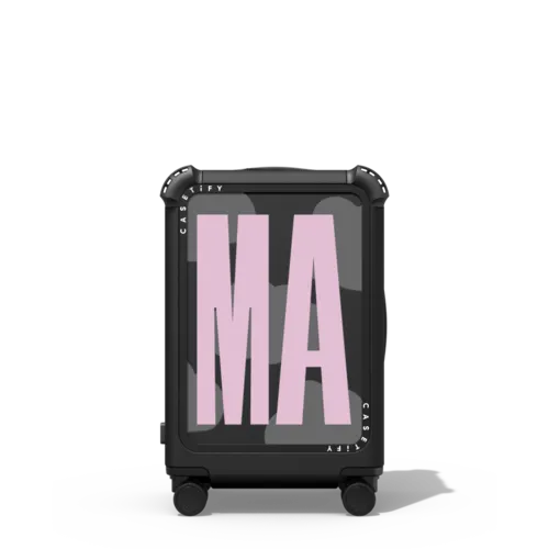 Custom Suitcase | 21" Carry-On Suitcase / Bounce Suitcase / Matte Black | Image 1